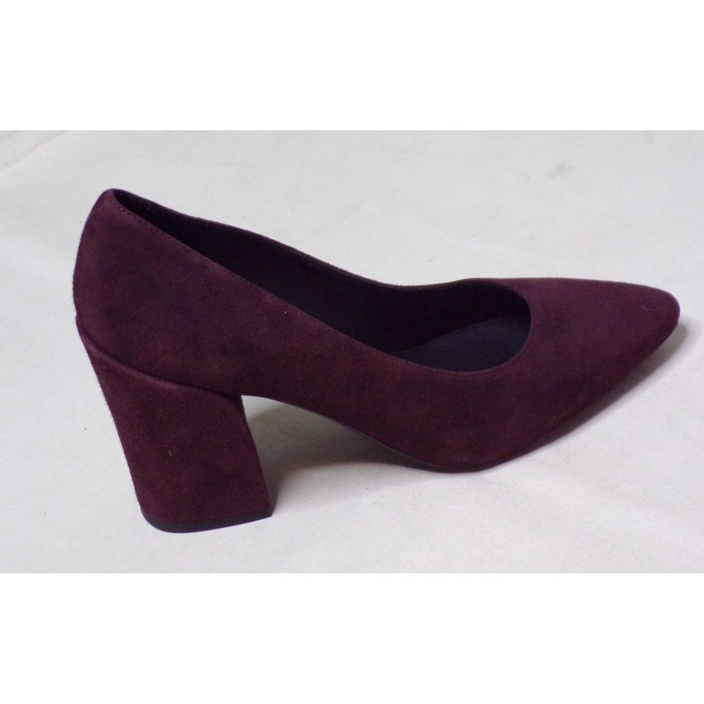 🆕AQUATALIA Peony Block Heel Pump Shoes Brown Suede 6.5 - Picture 9 of 11